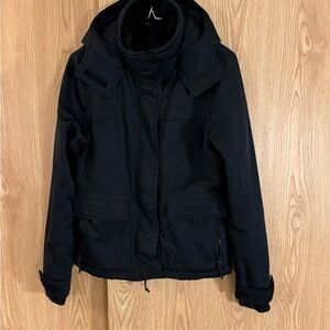 Abercrombie & Fitch Black Raincoat Jacket
